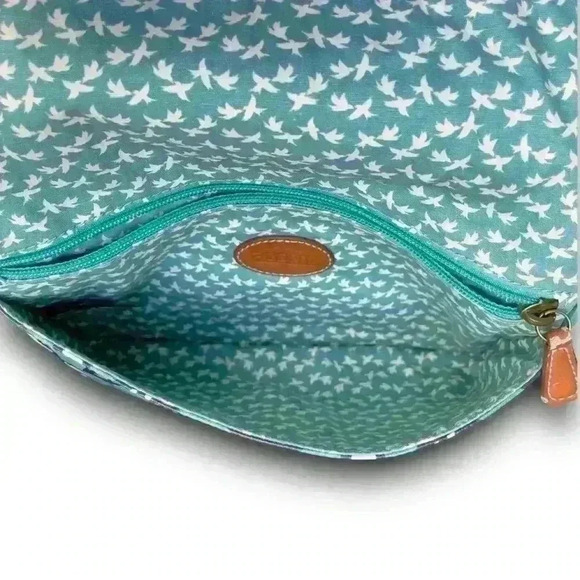 y2k floral rose mini messenger coated purse fossil artsy design buckle snap zip - Picture 4 of 9